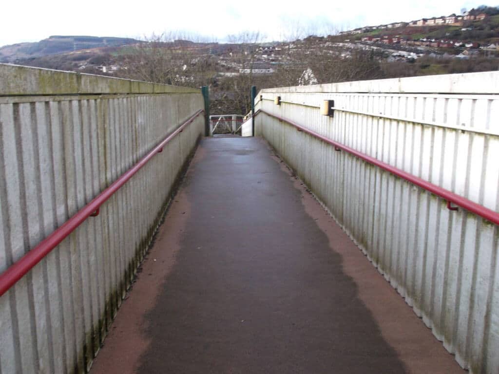 Trelewis Primary School Footbridge Before 1